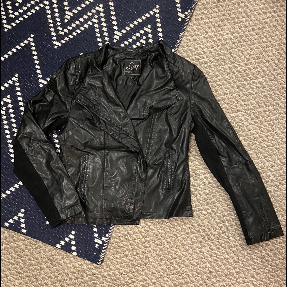 Vegan Leather Jacket Black